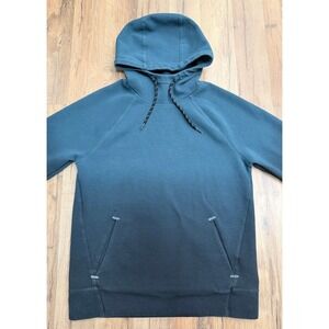 Old Navy Kids‎ Active Dynamic Fleece Hoodie XS Teal Black Ombre Raglan Pockets